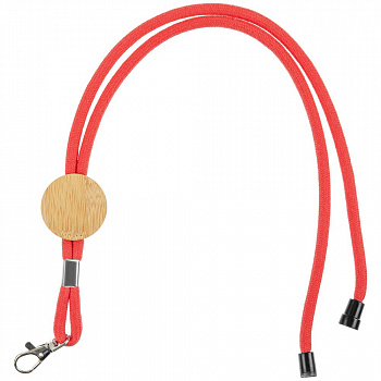 Шнурок для бейджа Tube Wood